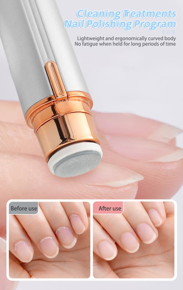 Hemma Mini Nagelfräsmaskin Bärbar Nagelfräsmaskin White
