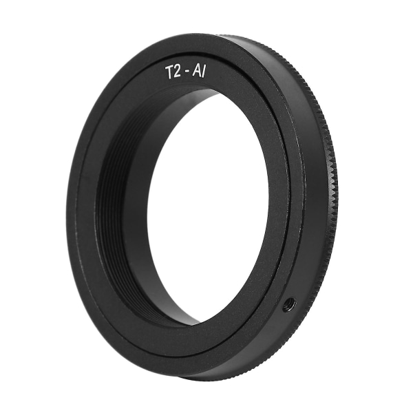 Adapter For T2-objektiv til Nikon F-feste kamerahus D50 D70 D80 Sort