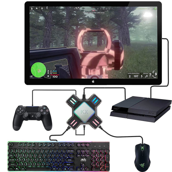 Konverteringsbox Tangentbord Mus Adapter Styrenhet Converter Adapter För Switch För Ps4
