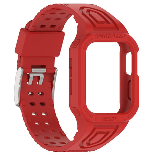 Klockarmband för Apple Watch Series 8/7 41mm/6/5/4/SE/SE (2022) 40mm/3/2/1 38mm Integrerat klockarmband Red, Red E Apple Watch Series 9 4