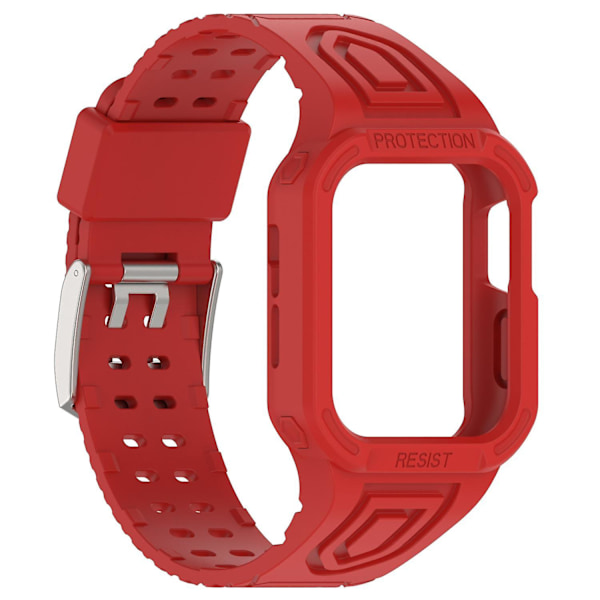 Urrem til Apple Watch Series 8/7 41mm/6/5/4/SE/SE (2022) 40mm/3/2/1 38mm Integreret urrem Red, Red E Apple Watch Series 9 4