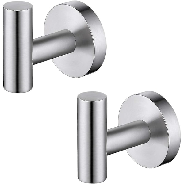 Badehåndklædekrog Kåbekrog Til badeværelse Køkken Ingen bor Vægmontering Sus 304 Rustfrit Stål Børstet Messing Brushed grey