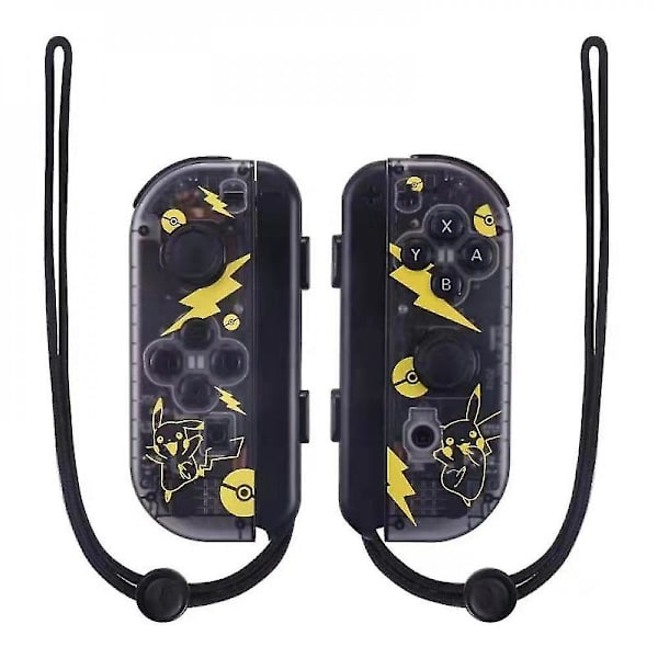 Bluetooth Joy-con L/R-kontroller kompatibel med Nintendo Switch Black-Pikachu