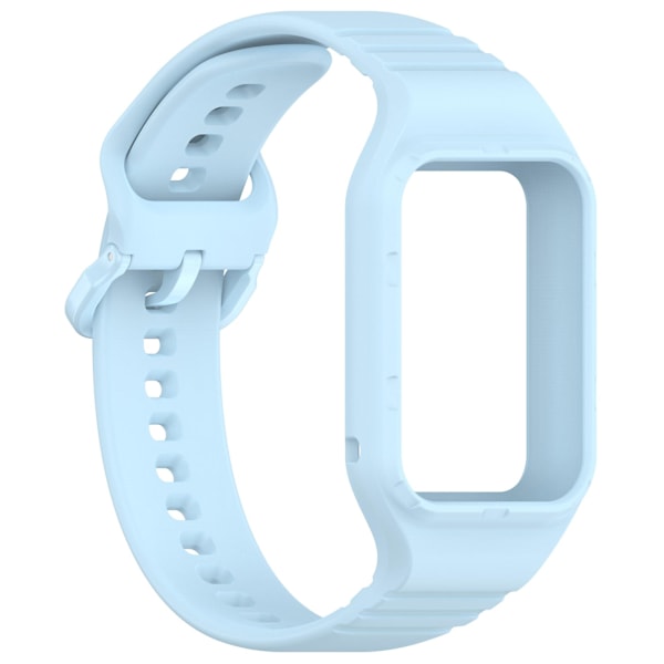 Justerbar urrem i blød silikone til Xiaomi Smart Band 8 Pro Baby Blue