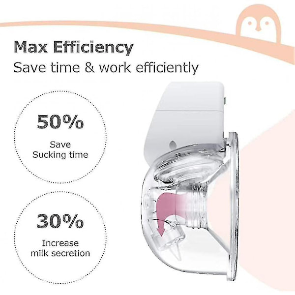 1 kpl kannettava sähkökäyttöinen puettava rintapumppu hiljainen, hands-free Grey