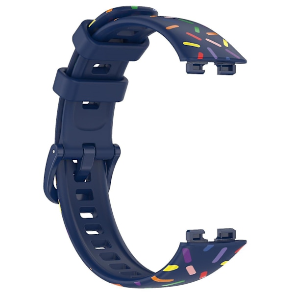 Ersättning för Huawei Band 8 Spotted Silikonarmband Blue, Midnight Blue E Huawei Band 8