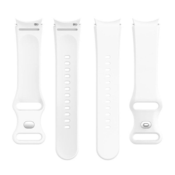 För Samsung Galaxy Watch 4/Watch 4 Classic Watch Band 20mm handledsrem med fjärilslås White, White A Samsung Galaxy Watch4