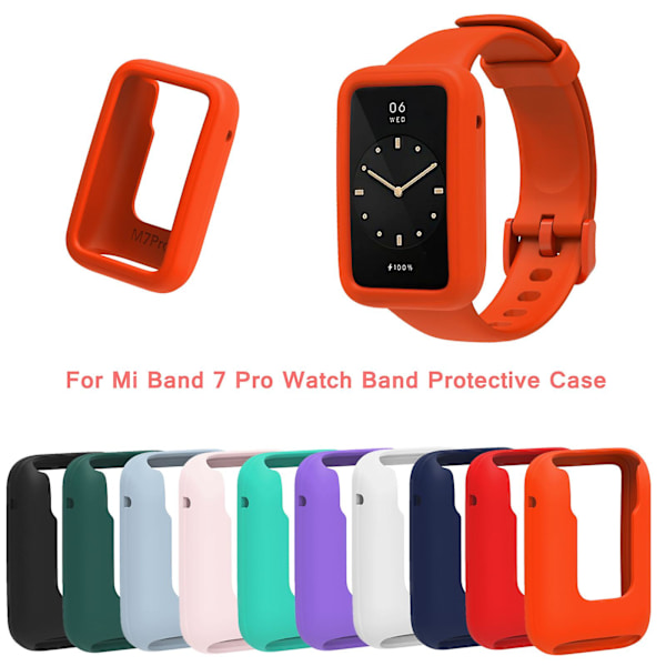 För Mi Band 7 Pro Watch Protect För Case Protector Frame Bumper Cover Orange