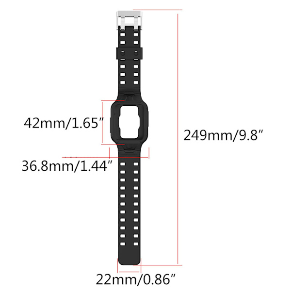 Silikonarmband Passar för MI- watch lite/lite 2 Watch Soft Strap Armband Red
