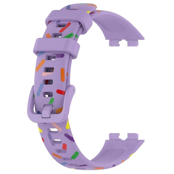 Ersättning för Huawei Band 8 Spotted Silikonarmband Purple, Purple F Huawei Band 8