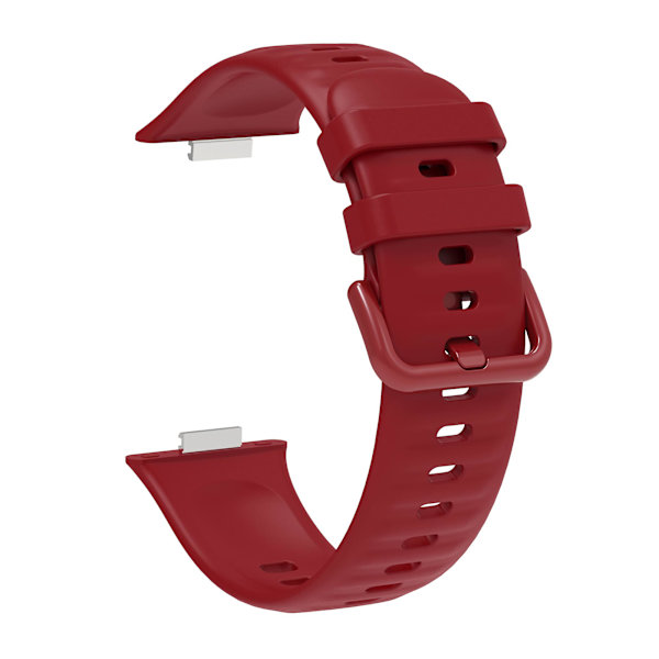 Justerbart silikonarmband för Huawei Watch Fit 3 Wine Red