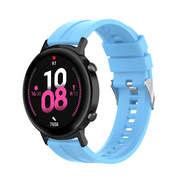 Huawei Watch GT 2 42mm:n ranneke hopeasoljella Sky Blue