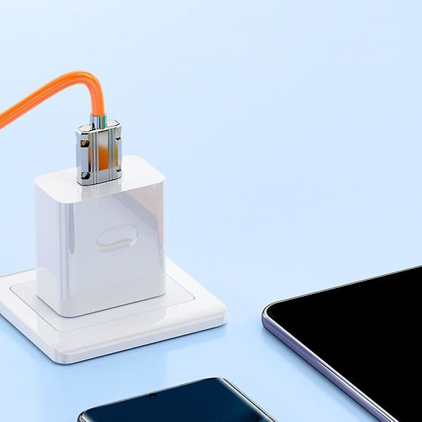 120w Type C -kaapeli lataukseen ja tiedonsiirtoon Type-c-älypuhelimille White