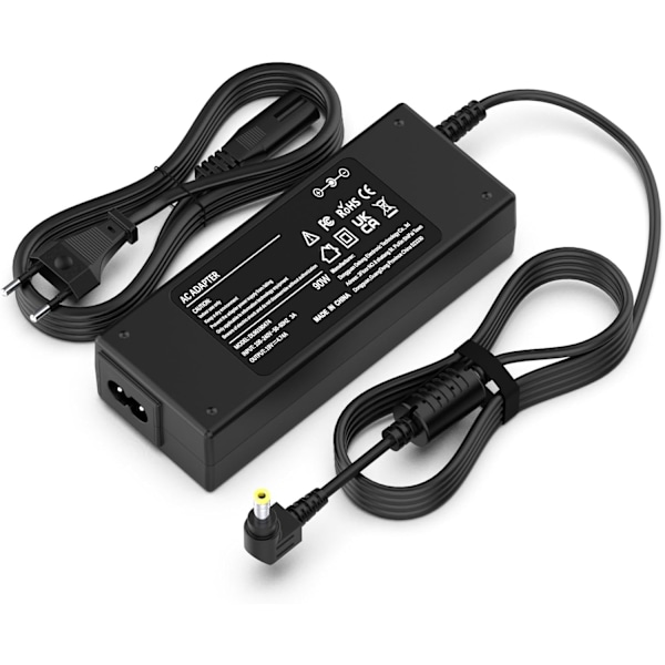 Lader for Toshiba Lenovo ASUS 19V 4.74A 90W AC-adapterkontakt 5.5 x 2.5mm