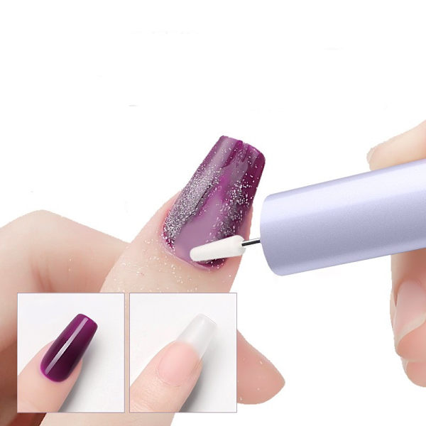 Elektrisk neglfil for hjemmebruk, neglelakkfil og kjæledyrneglfil Purple