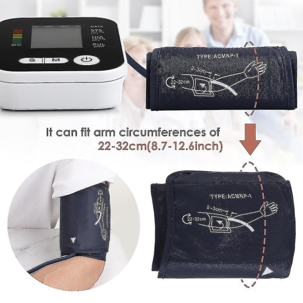 Sähköinen olkavarren verenpainemittari Digitaalinen automaattinen kotiin lääkintälaitteet Sydämen sfygmomanometri Pulsometrin mittaus