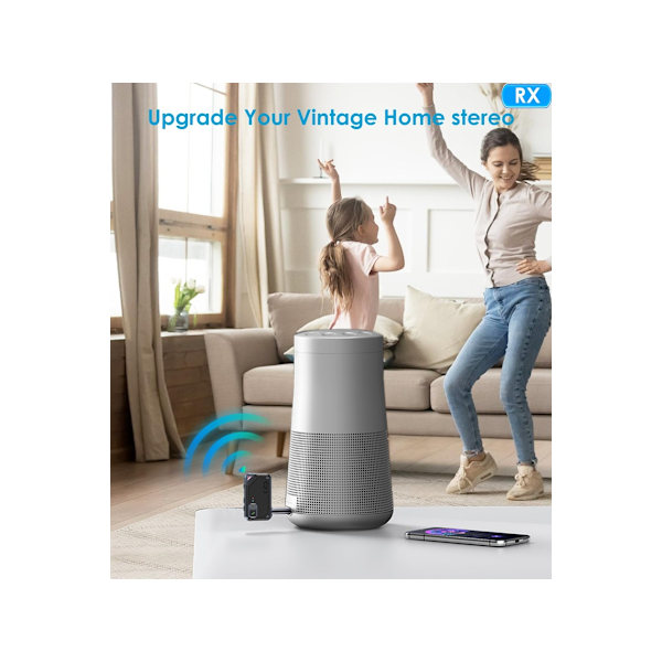 Bluetooth Aux -sovitin autoon, Bluetooth-lähetin-vastaanotin, Bluetooth-lähetin TV:lle/lentokoneeseen/kuulokkeille