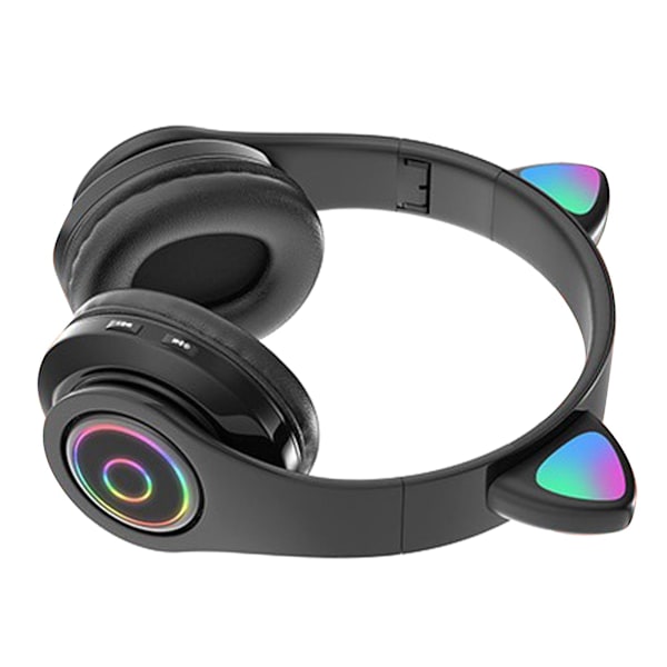 Kattøre Bluetooth-headset Søtt Stereo Justerbart Oppladbart Trådløst Musikk-headset Med Lys For Jenter Gutter