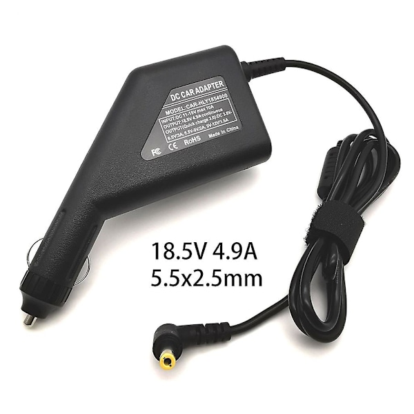 Automatisk strømkabel lader biladapter Usb 4.9 A 18.5v 5.5x2.5mm for bærbar telefon