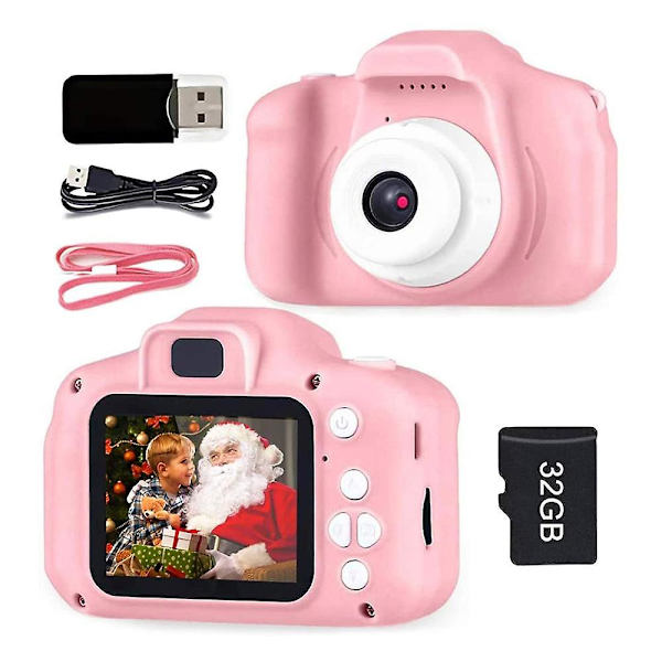 Børn børnekamera mini pædagogisk legetøj til børn babygaver fødselsdagsgave digitalkamera 1080p projektionsvideokamera With 32g tf card2