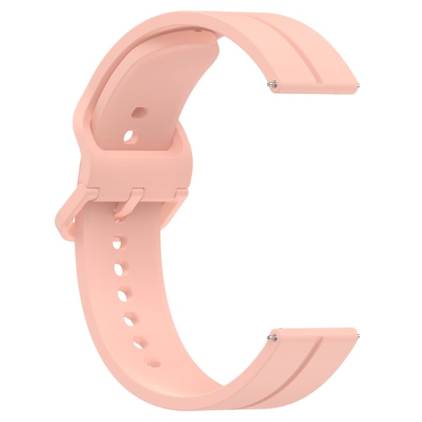 For Samsung Galaxy Watch 3 45mm/Huawei Watch GT3 SE Universal Watch Strap 22mm Silicone Adjustable Wrist Band Light Pink