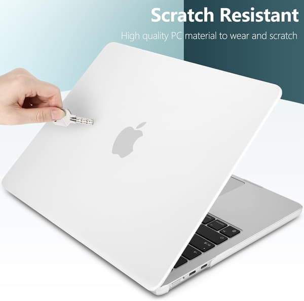 Fodral för MacBook Air 14 tum (A2779/A2918/A3185/A3112), frostat (solid rosa) Solid Pink A2779/A2918/A3185/A3112