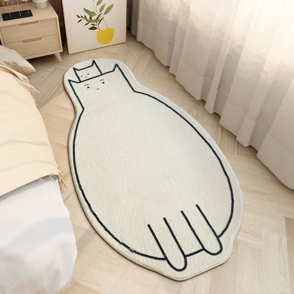 Tæpper til soveværelse, vaskbare, uregelmæssigt formede, 50*160 cm (kat 2)