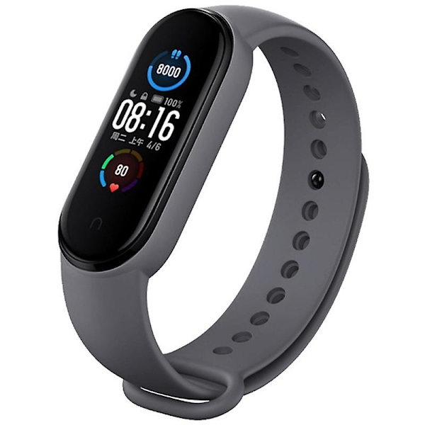Silikoniranneke Xiaomi Mi Band 6 (CA8856) Dark Grey