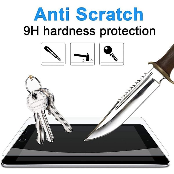 2 stykker herdet glassfilm kompatibel med Ipad Air 2 9,7 tommer herdet Ipad 2018 herdet glass 9h Hd, bruddsikker beskyttelsesfilm
