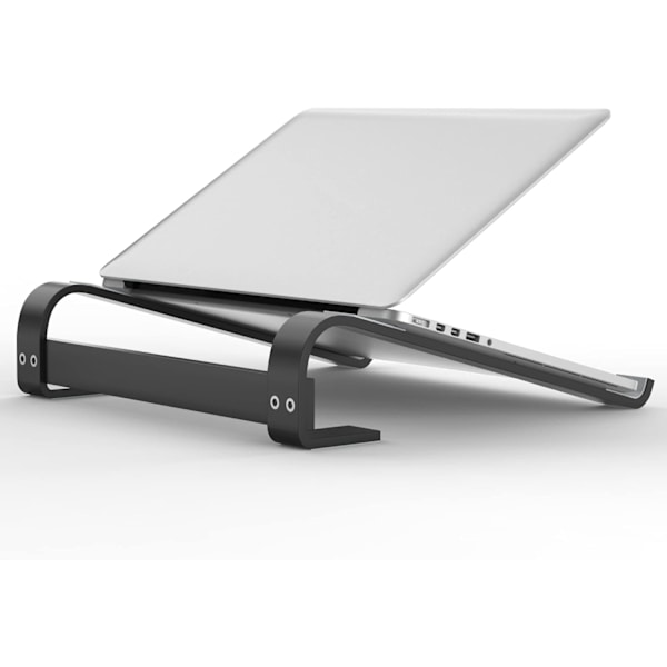 Støtte til bærbar computer, ergonomisk bærbar computer-elevator til skrivebord (sort)