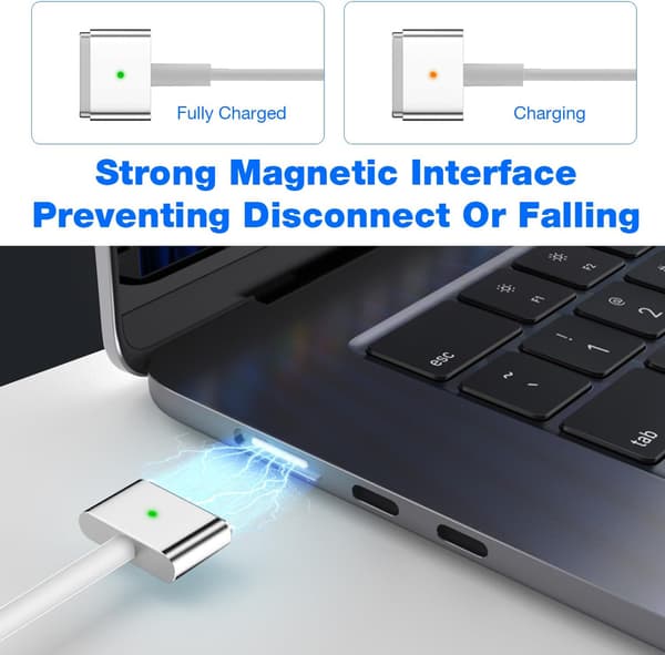 USB C-kabel 65W til T-formet MagSafe 2 Mac Book Air/Pro