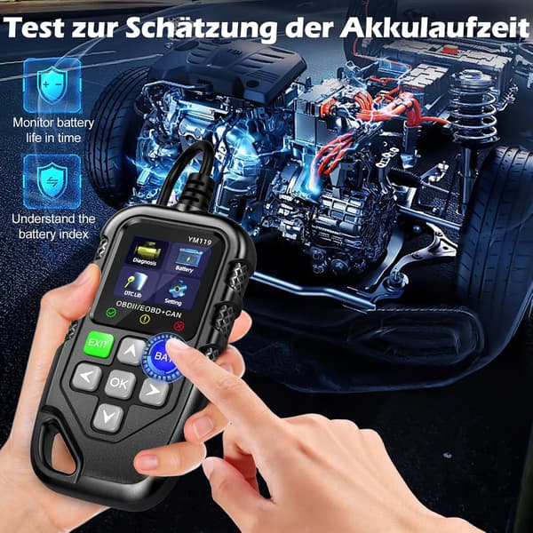 Ym119 Obdii Bil Feilkode Diagnostikk Leser