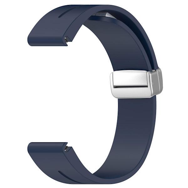 Silikone 26mm folde spænde urrem til Garmin Fenix 7x/7x Solar/tactix 7 Pro Midnight Blue