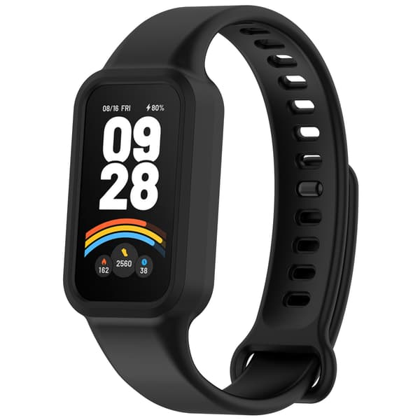 Armbånd Silikone Til Xiaomi Smart Band 9 Active (Sort)