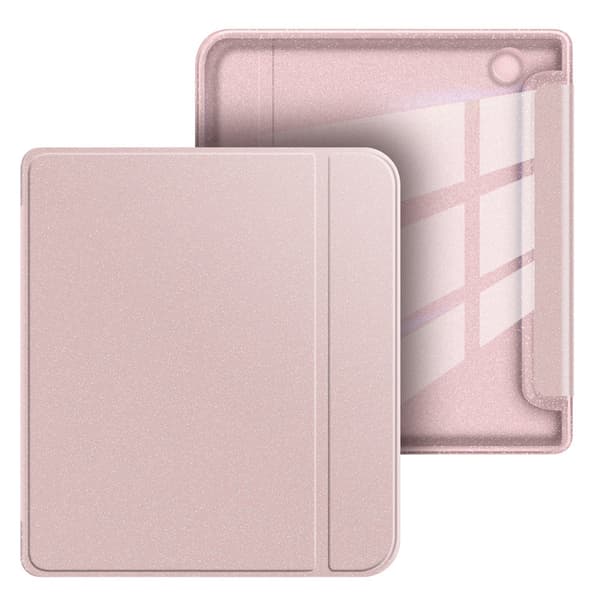 Etui til 7\" Kobo Libra Colour 2024, Gittering Akryl Pink