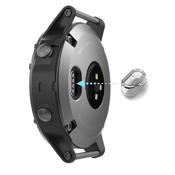 Cap Silikondammplugg för Forerunner245 935 945 Vivoactive 3 4 Transparent