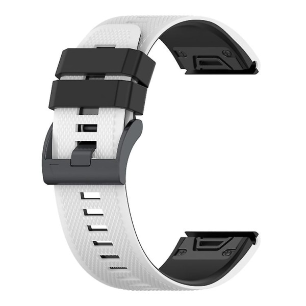 För Garmin Fenix ​​7x Tvåfärgad watch VQC White Black