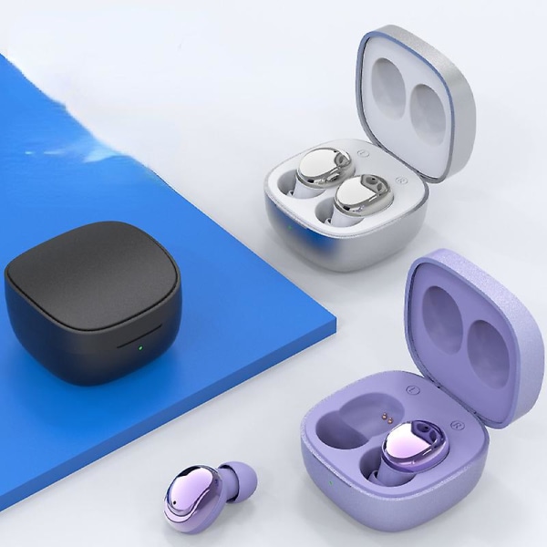 Mini In-ear Bluetooth Headset Trådløst For Mobiltelefon Nettbrett Electroplating purple
