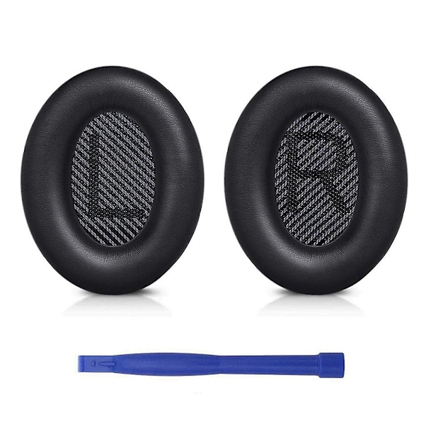 Kvalificerede udskiftning øretelefoner bløde svamp pude til Bo-se Qc35 headset Black