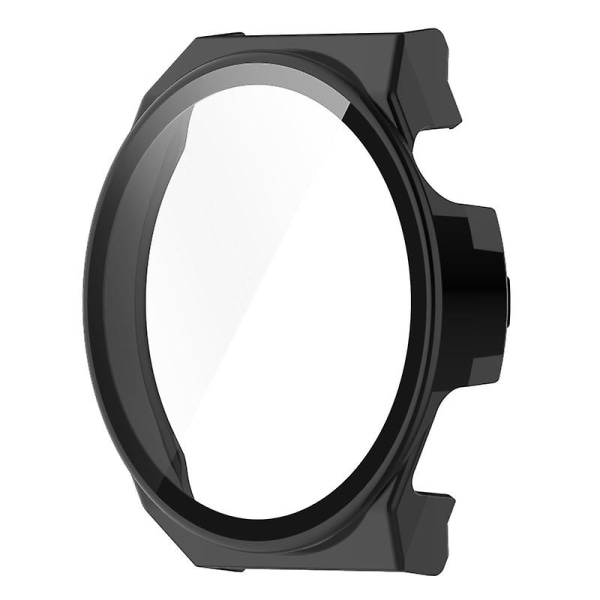 För HuaweiGT3- Pro 46mm Smartwatch Full Edge Skärmskydd för Case för Shell Black