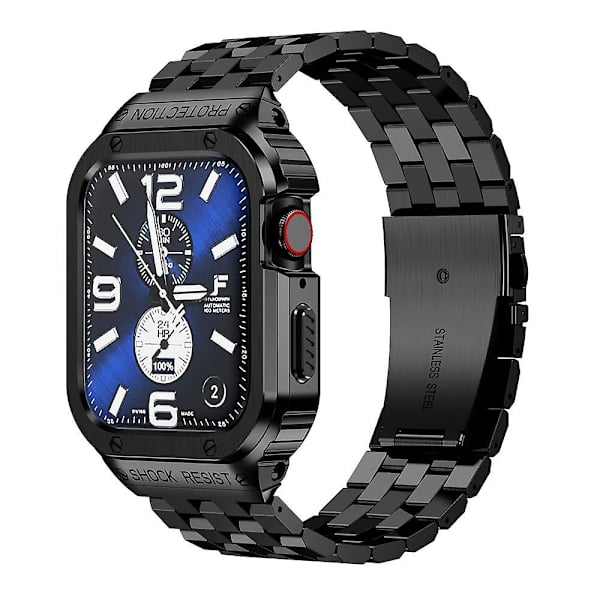 Rustfri stålrem til Apple Watch Band 49mm 45mm 44mm (ikke ur)kofangercover Tilbehør Iwatch Ultra Series 7 6 Se 8+etui 44mm black