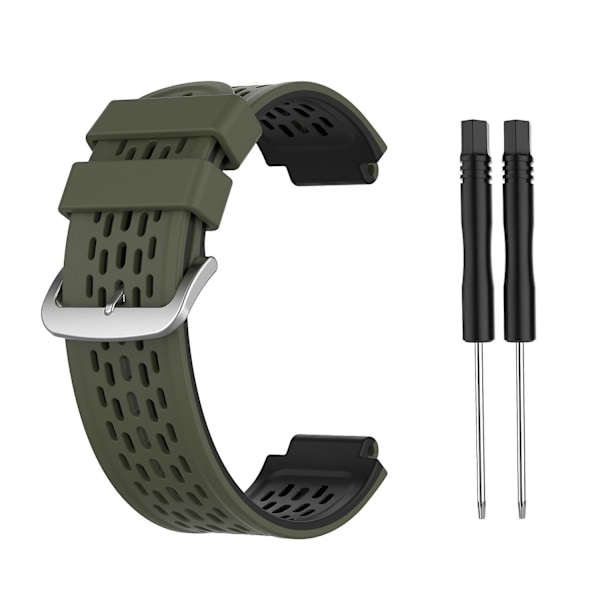 For Garmin Approach S2 / S4 Silikone Rem Army Green Black