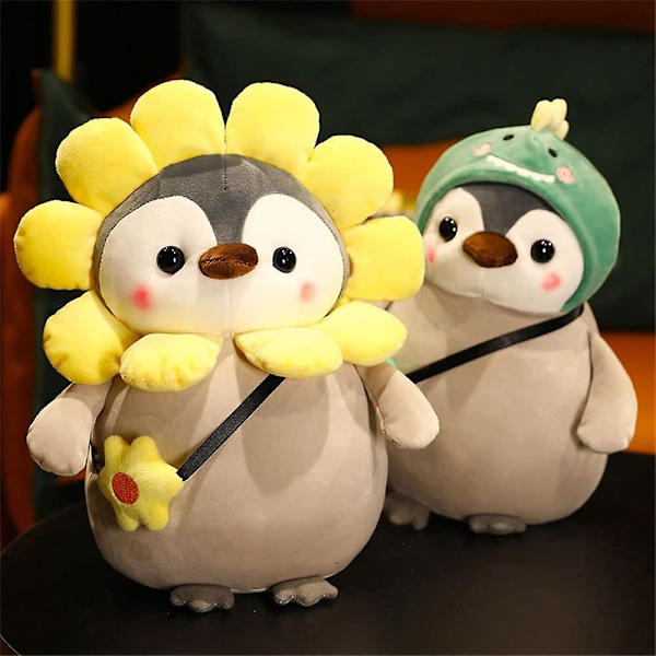Plys-pingvin-legetøjsindretning udsmykkede dyr Blød pude Kawaii tegneserie bløddyr pingvin-fyldtetøj (kanin 35 cm)