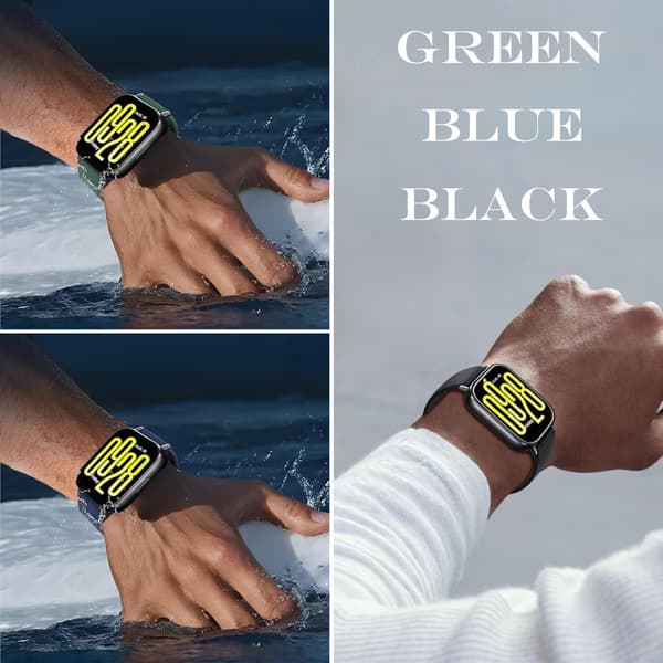 Rem til Redmi Watch 5 Active/Redmi Watch 5 Lite, bløde silikoneremme (kompatibel, lime)