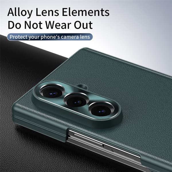 Fodral till Samsung Galaxy Z Fold 7, Vikbart fodral med stativ (kompatibelt, grönt) Green