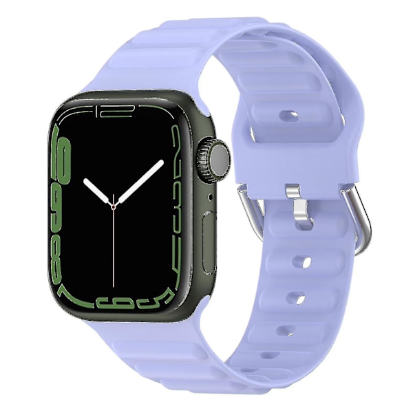 Handledsrem för Apple Watch Ultra 49mm/SE/SE (2022) 44mm/Series 8/7 45mm/6/5/4 44mm/3/2/1 42mm Wave Purple, Purple M Apple Watch Ultra 49mm