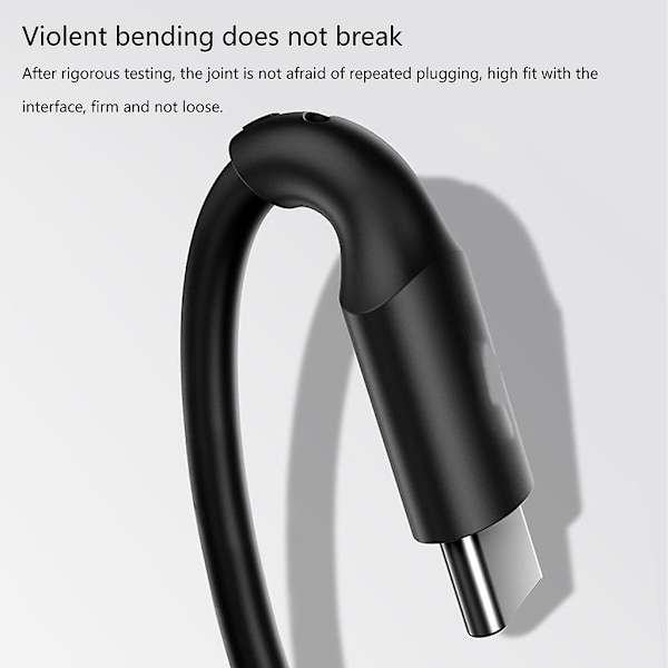 Krøllete USB A til USB C hurtigladerkabel 5A fjær USB C kabeltilbehør