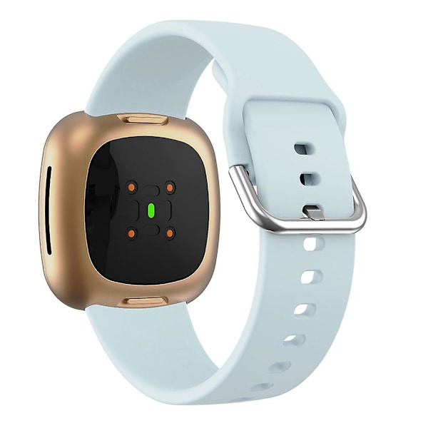 Til Fitbit Versa 3 silikone urrem Light Blue