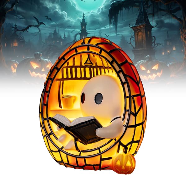 Halloween Spøgelse Læselampe Med Flimrende Effekt