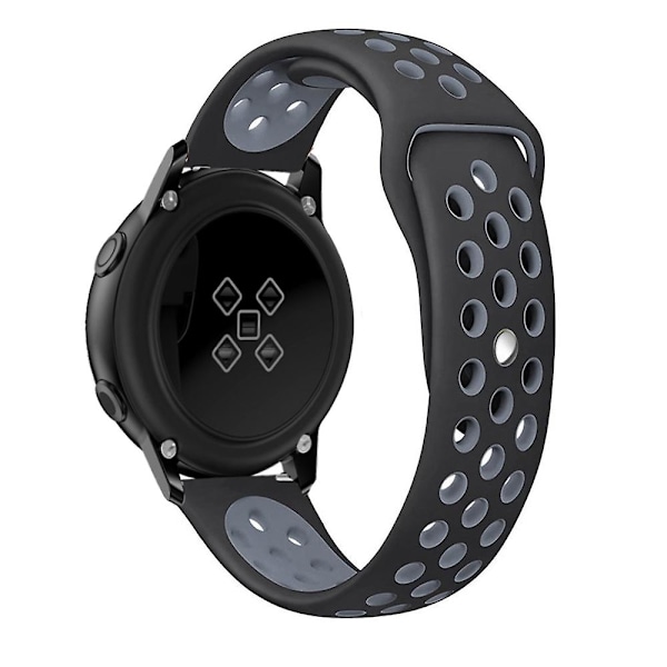 To-farget myk silikon klokkestropp erstatning for Samsung Galaxy Watch Active A Samsung Galaxy Watch A